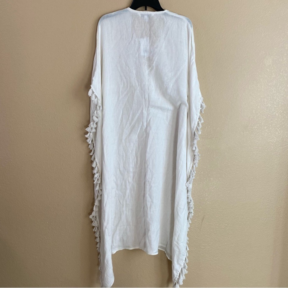 Walter Baker New One Size Acapulco Kaftan Cover Up in Ivory Vacation Resortwear - Picture 4 of 12
